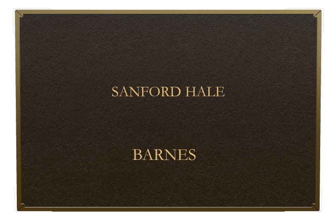 Memorial Bronze Plaque design preview