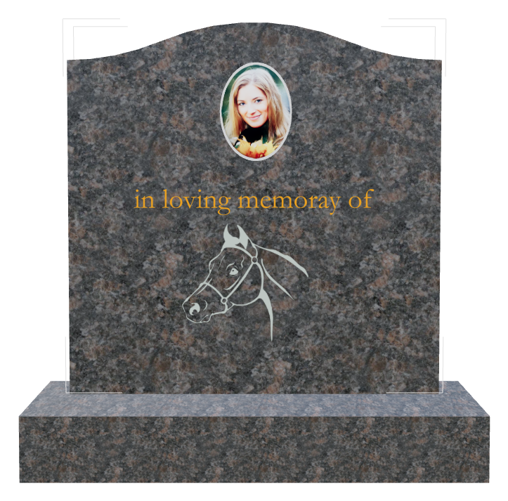 Memorial Traditional Engraved Headstone design preview