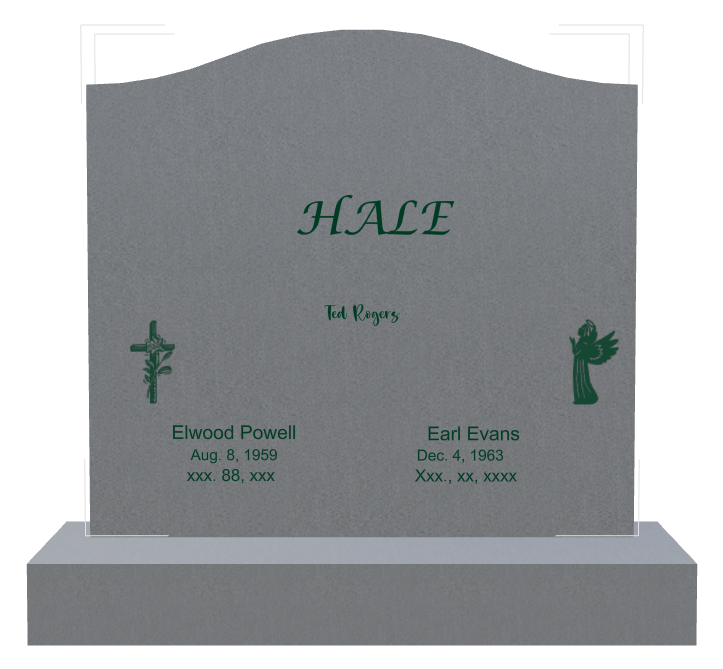 Religious Memorial Traditional Engraved Headstone design preview