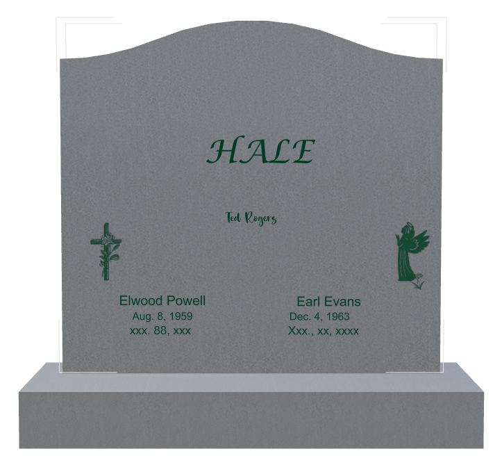 Religious Memorial Traditional Engraved Headstone design preview