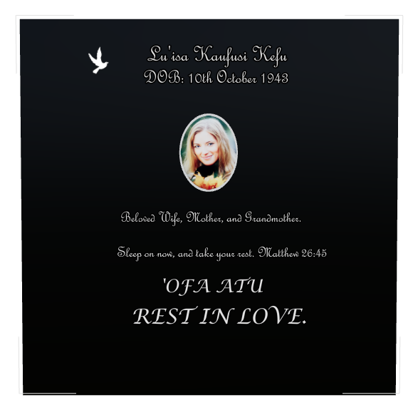 Biblical Memorial Laser-Etched Black Granite Headstone design preview