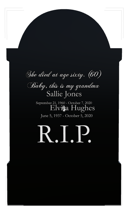 Baby Memorial Laser-Etched Black Granite Headstone design preview