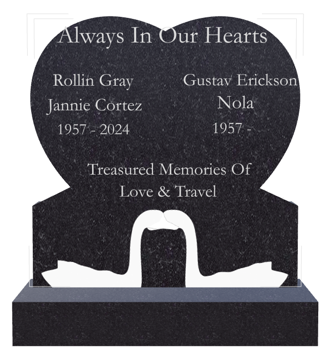 In Loving Memory Traditional Engraved Headstone design preview