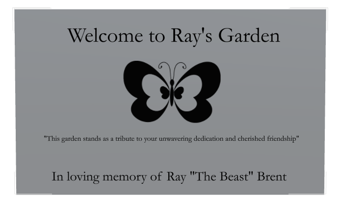 Garden Memorial Stainless Steel Plaque design preview
