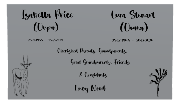 Memorial Stainless Steel Plaque design preview