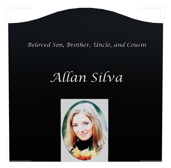 Son Memorial Laser-Etched Black Granite Headstone design preview