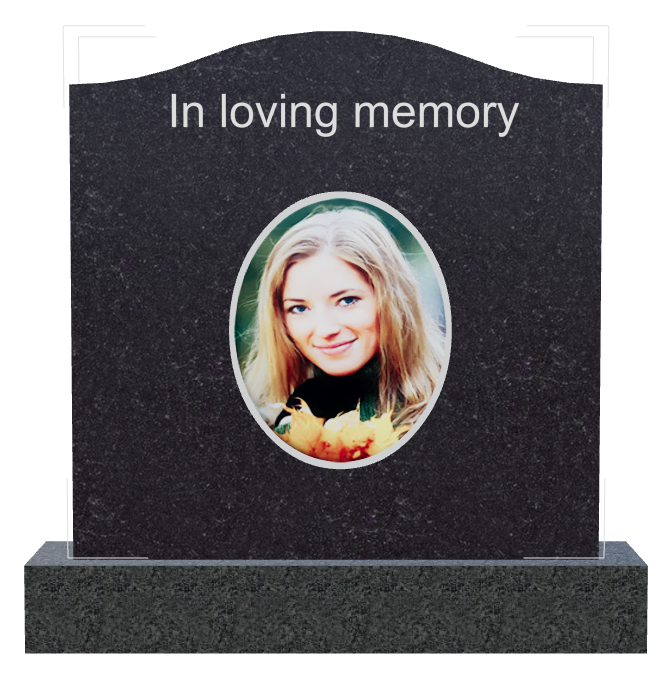 In Loving Memory Traditional Engraved Headstone design preview