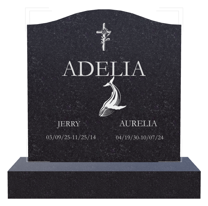 Memorial Traditional Engraved Headstone design preview