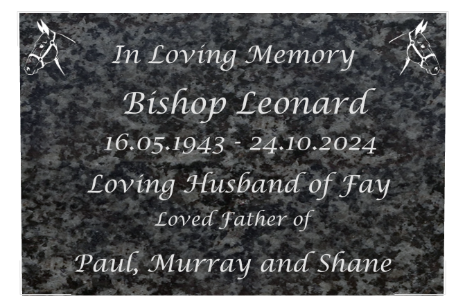 Husband Memorial Traditional Engraved Plaque design preview