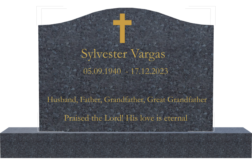 Father Memorial Traditional Engraved Headstone design preview