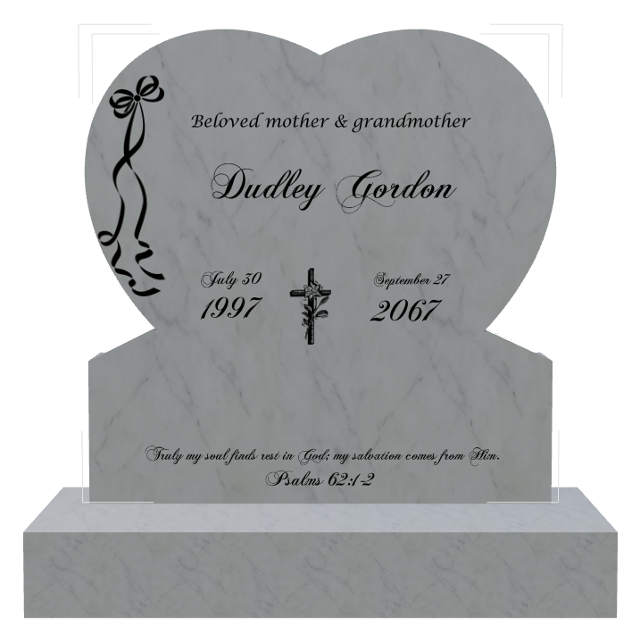 Biblical Memorial Traditional Engraved Headstone design preview