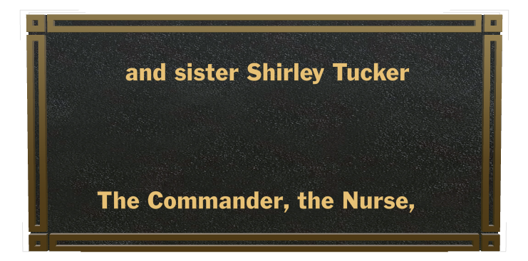 Sister Memorial Bronze Plaque design preview