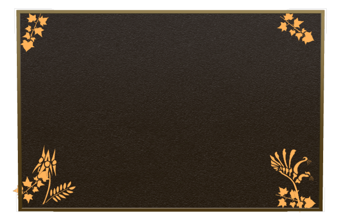 Memorial Bronze Plaque design preview