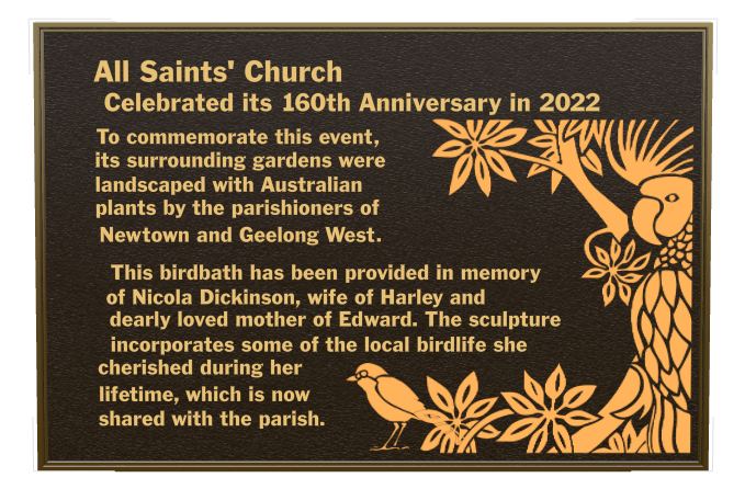 Mother Memorial Bronze Plaque design preview
