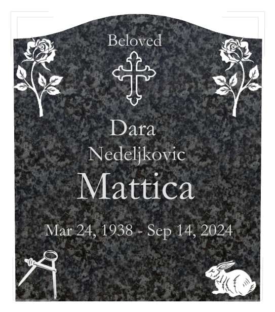 Religious Memorial Traditional Engraved Headstone design preview