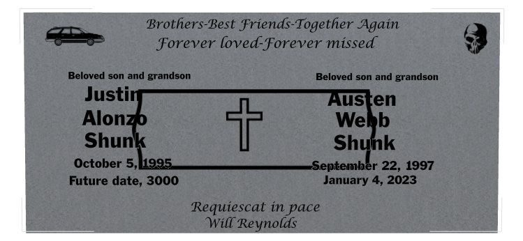 Son Memorial Traditional Engraved Headstone design preview