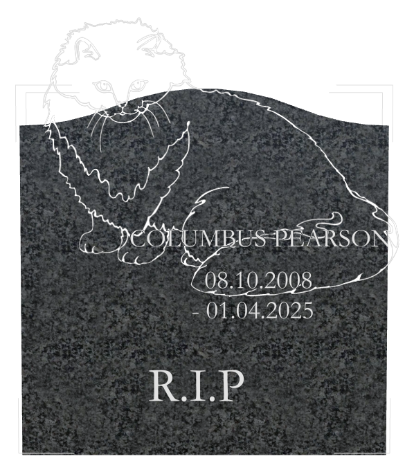 Rest In Peace Traditional Engraved Headstone design preview