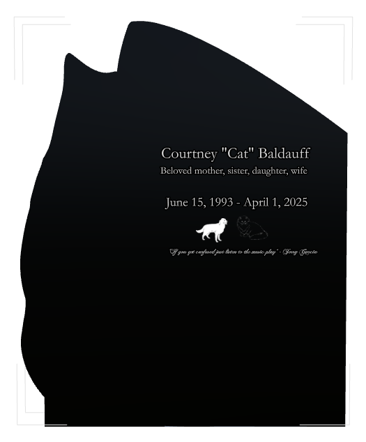 Mother Memorial Laser-Etched Black Granite Headstone design preview