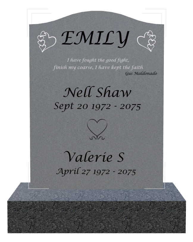 Religious Memorial Traditional Engraved Headstone design preview