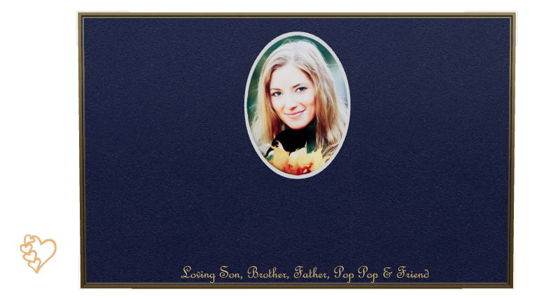 Father Memorial Bronze Plaque design preview