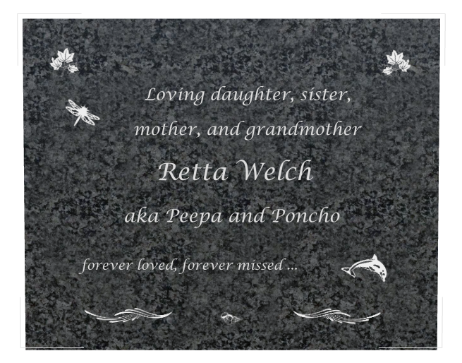 Mother Memorial Traditional Engraved Headstone design preview