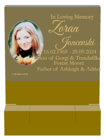 Father Memorial Bronze Plaque design preview