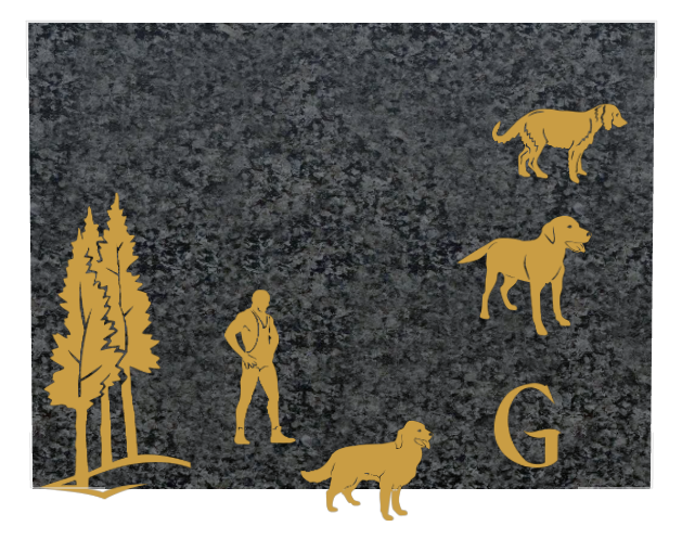 Memorial Traditional Engraved Plaque design preview
