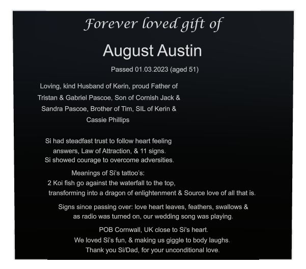 Biblical Memorial Laser-Etched Colour Plaque design preview