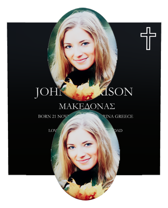 Biblical Memorial Laser-Etched Colour Plaque design preview
