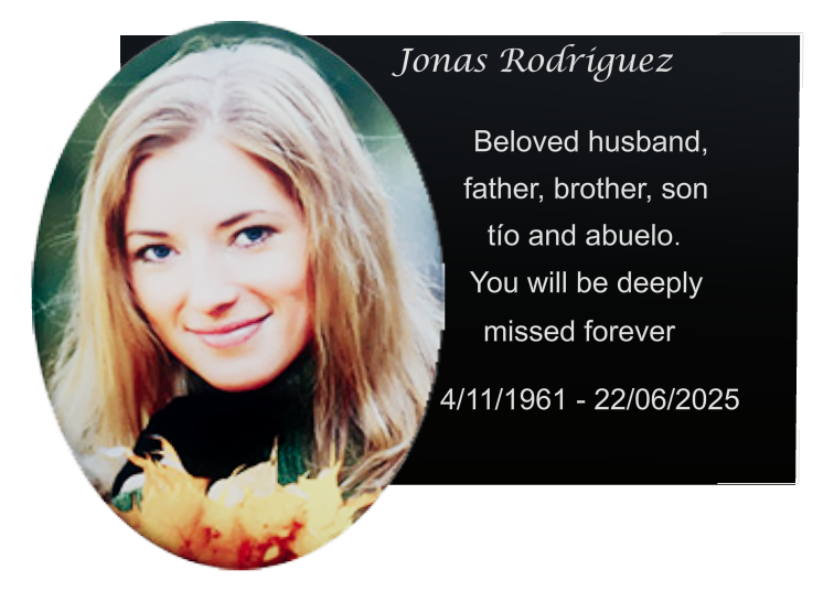 Husband Memorial Laser-Etched Colour Plaque design preview