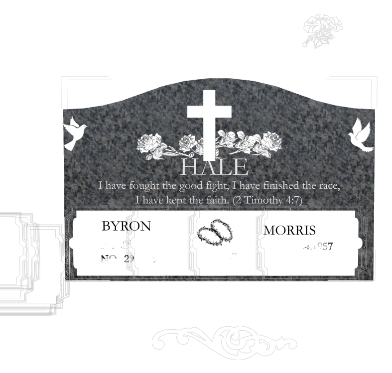 Religious Memorial Traditional Engraved Headstone design preview