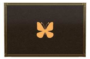 Rectangle (landscape) Butterfly Memorial Bronze Plaque Design preview