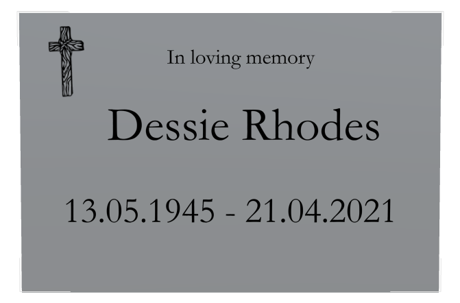 In Loving Memory Stainless Steel Plaque design preview