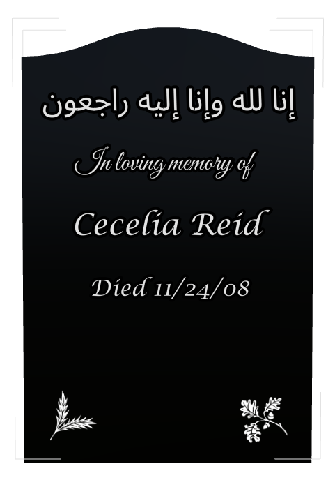 In Loving Memory Laser-Etched Black Granite Headstone design preview
