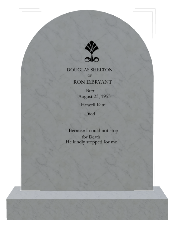 In Loving Memory Traditional Engraved Headstone design preview
