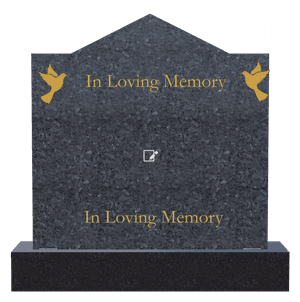 Gable Dove Memorial Headstone Design preview