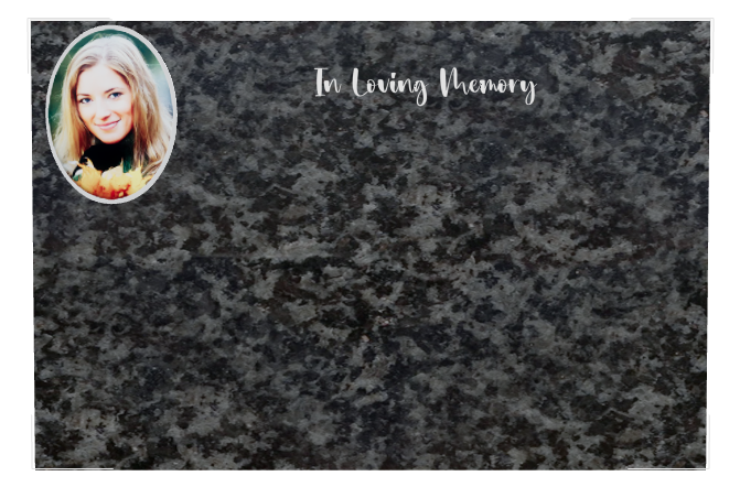 In Loving Memory Traditional Engraved Plaque design preview