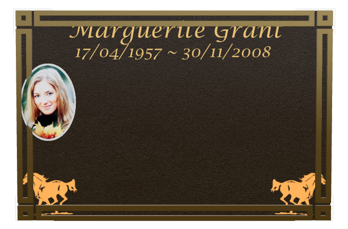 Memorial Bronze Plaque design preview