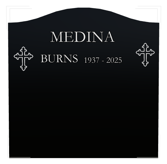 Religious Memorial Laser-Etched Black Granite Headstone design preview