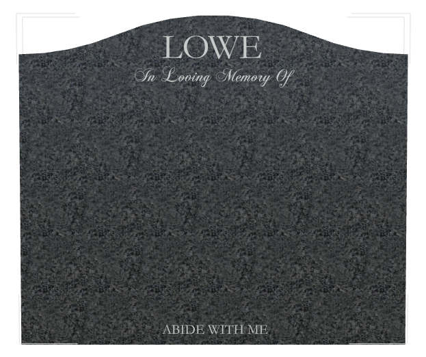 In Loving Memory Traditional Engraved Headstone design preview