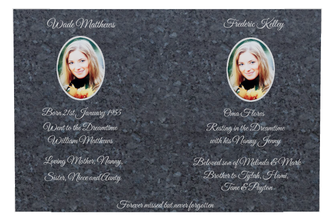Biblical Memorial Traditional Engraved Plaque design preview