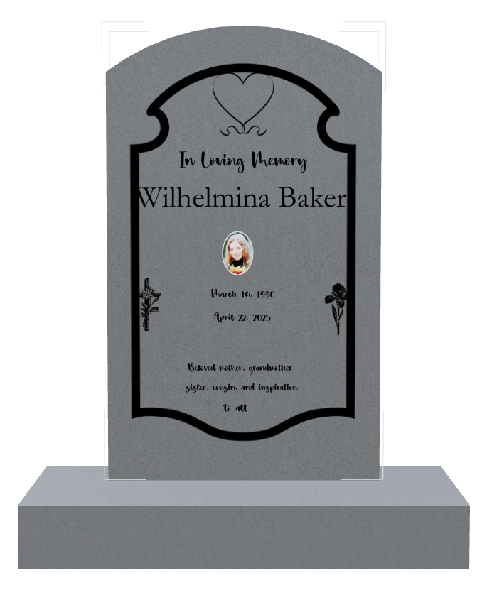 Mother Memorial Traditional Engraved Headstone design preview