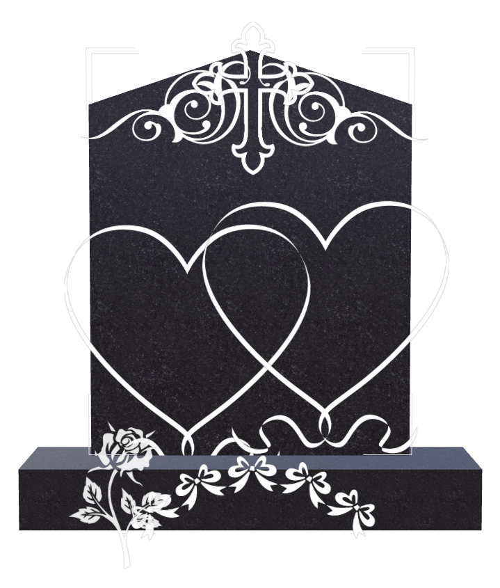 Memorial Traditional Engraved Headstone design preview