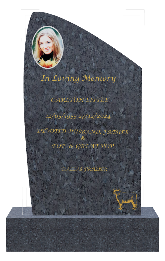 Husband Memorial Traditional Engraved Headstone design preview