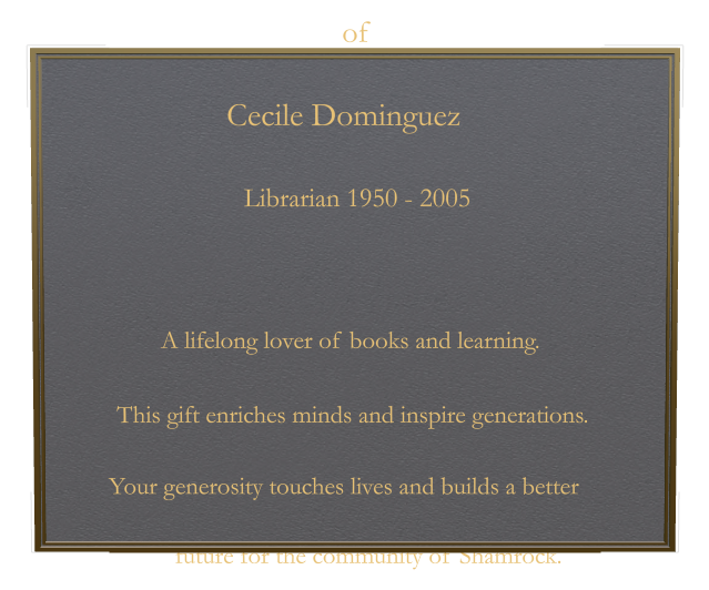 Memorial Bronze Plaque design preview