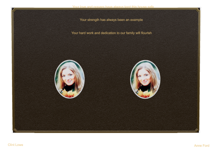 In Loving Memory Bronze Plaque design preview
