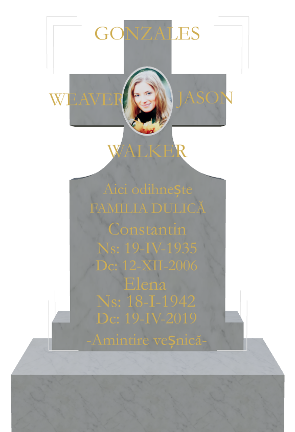 Memorial Traditional Engraved Headstone design preview