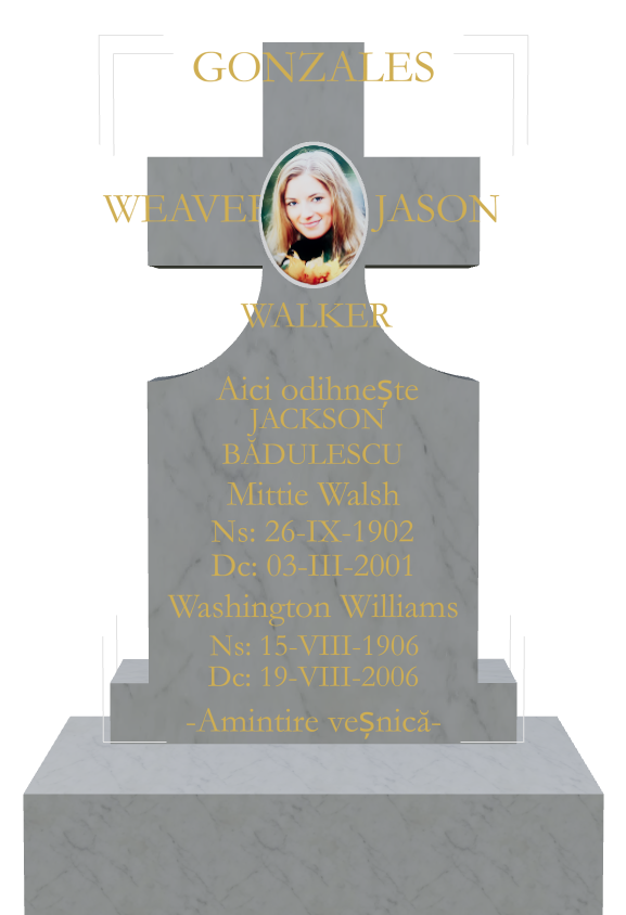 Memorial Traditional Engraved Headstone design preview