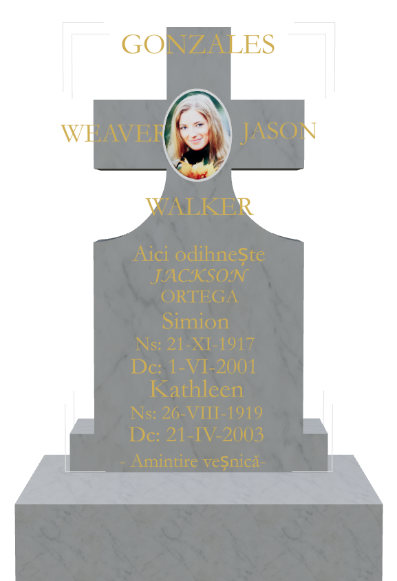 Memorial Traditional Engraved Headstone design preview