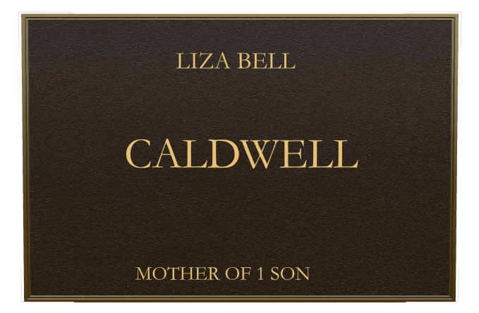 Mother Memorial Bronze Plaque design preview